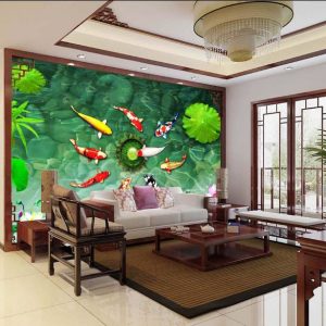 Tranh dán tường 3D Phòng khách  BE064
