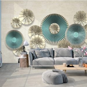 Tranh dán tường 3D Phòng khách  BE105