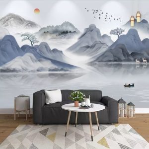 Tranh dán tường 3D Phòng khách  BE108