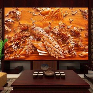 Tranh dán tường 3D Phòng khách BE118