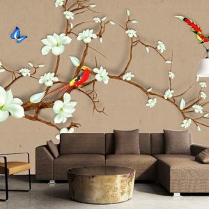 Tranh dán tường 3D Phòng khách BE121