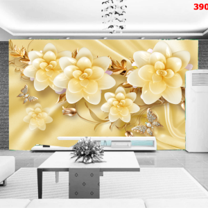 Tranh dán tường 3D Phòng khách BE122
