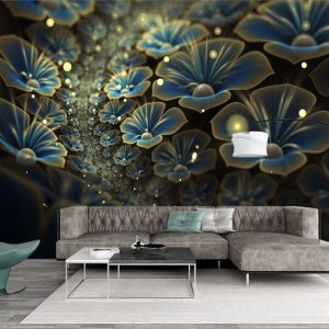 Tranh dán tường 3D Phòng khách BE128