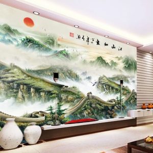 Tranh dán tường 3D Phòng khách BE157
