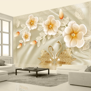 Tranh dán tường Hoa 3D Phòng ngủ BE167